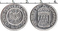 Продать Монеты Сан-Марино 5 лир 1973 Алюминий