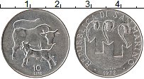 Продать Монеты Сан-Марино 10 лир 1972 Алюминий