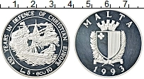Продать Монеты Мальта 5 лир 1993 Серебро