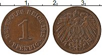 Продать Монеты Германия 1 пфенниг 1901 Медь