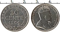 Продать Монеты Ньюфаундленд 20 центов 1904 