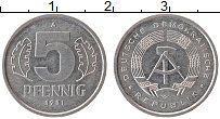 Продать Монеты ГДР 5 пфеннигов 1988 Алюминий