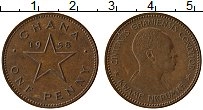 Продать Монеты Гана 1 пенни 1958 Медь