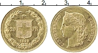 Продать Монеты Швейцария 20 франков 1895 Золото