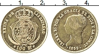 Продать Монеты Испания 100 реалов 1855 Золото