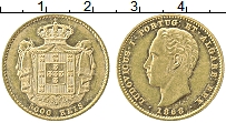 Продать Монеты Португалия 5000 рейс 1868 Золото