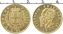 Продать Монеты Италия 20 лир 1873 Золото