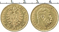 Продать Монеты Пруссия 20 марок 1875 Золото