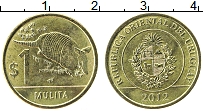 Продать Монеты Уругвай 1 песо 2012 Латунь