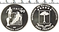Продать Монеты Экваториальная Гвинея 7000 франков 1991 Серебро