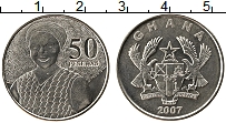 Продать Монеты Гана 50 песев 2007 Медно-никель
