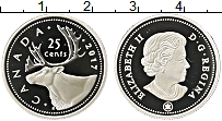 Продать Монеты Канада 25 центов 2009 Серебро