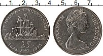 Продать Монеты Остров Святой Елены 25 пенсов 1973 Медно-никель