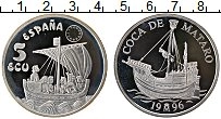 Продать Монеты Испания 5 экю 1996 Серебро