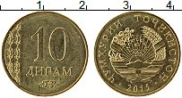 Продать Монеты Таджикистан 10 дирам 2011 Латунь