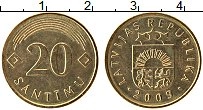 Продать Монеты Латвия 20 сантим 1992 Латунь
