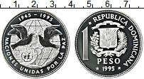 Продать Монеты Доминиканская республика 1 песо 1995 Медно-никель