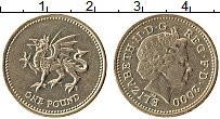 Продать Монеты Великобритания 1 фунт 2000 Латунь