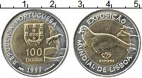 Продать Монеты Португалия 100 эскудо 1997 Биметалл