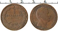 Продать Монеты Швеция 2/3 скиллинга 1844 Медь