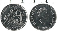 Продать Монеты Канада 25 центов 2000 Медно-никель