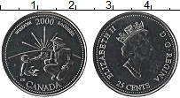 Продать Монеты Канада 25 центов 2000 Медно-никель