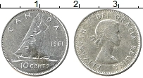 Продать Монеты Канада 10 центов 1964 Серебро