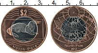 Продать Монеты Северный Полюс 2 доллара 2012 Биметалл