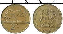 Продать Монеты ЮАР 2 цента 1988 Бронза