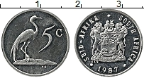 Продать Монеты ЮАР 5 центов 1987 Медно-никель