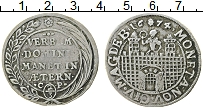 Продать Монеты Магдебург 2/3 талера 1674 Серебро