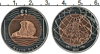Продать Монеты Северный Полюс 1 доллар 2012 Биметалл
