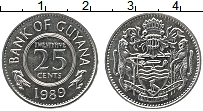 Продать Монеты Гайана 25 центов 1991 Медно-никель