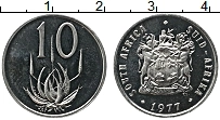 Продать Монеты ЮАР 10 центов 1977 Медно-никель