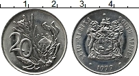 Продать Монеты ЮАР 20 центов 1977 Медно-никель