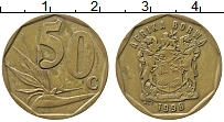 Продать Монеты ЮАР 50 центов 1996 Латунь