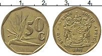 Продать Монеты ЮАР 50 центов 1991 Бронза