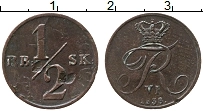 Продать Монеты Дания 1/2 скиллинга 1838 Медь