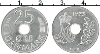 Продать Монеты Дания 25 эре 1976 Медно-никель