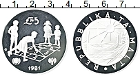 Продать Монеты Мальта 5 фунтов 1981 Серебро