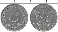 Продать Монеты Польша 5 фенигов 1918 