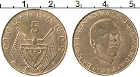 Продать Монеты Руанда 5 франков 1964 Медь