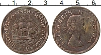 Продать Монеты ЮАР 1 пенни 1960 Бронза