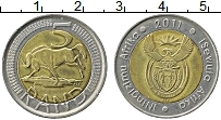 Продать Монеты ЮАР 5 ранд 2011 Биметалл