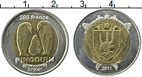 Продать Монеты Острова Кергелен 200 франков 2011 Биметалл