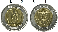 Продать Монеты Остров Крозет 200 франков 2011 Биметалл