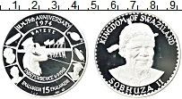 Продать Монеты Свазиленд 15 эмалангени 1974 Серебро