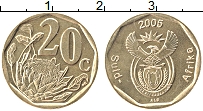 Продать Монеты ЮАР 20 центов 2005 