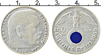 Продать Монеты Третий Рейх 2 марки 1936 Серебро