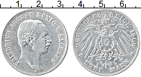 Продать Монеты Саксония 3 марки 1909 Серебро